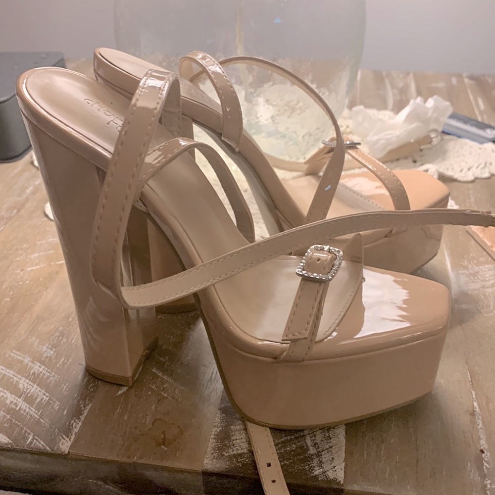 New Strappy Nude Heels